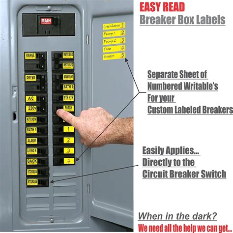 circuit breaker decals